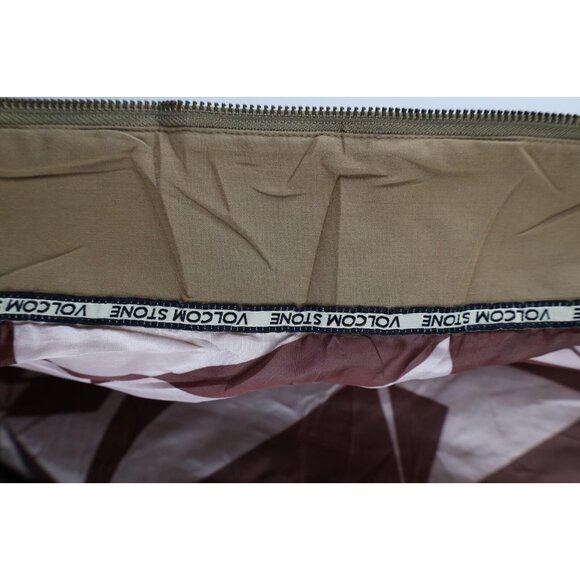 Vintage Volcom Stone Mens Size Large Faded Surf Skateboard Bomber Jacket Brown - Picture 9 of 15